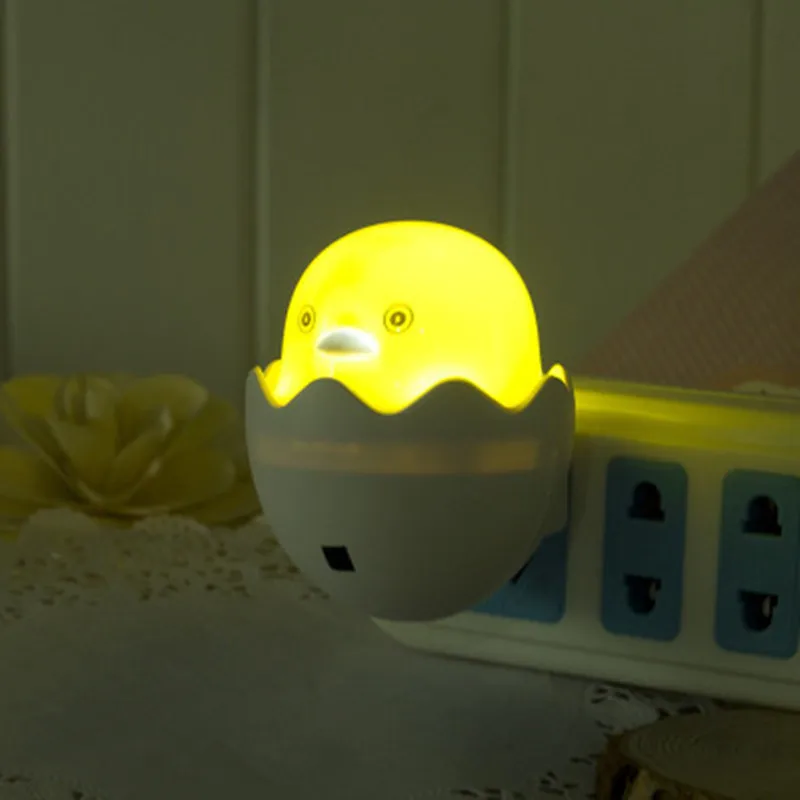 

Lovely AC90-220V EU/US Plug Duck LED Night light Led Christmas Lights lava lamp Wall Socket Light Holiday lights for Decoration