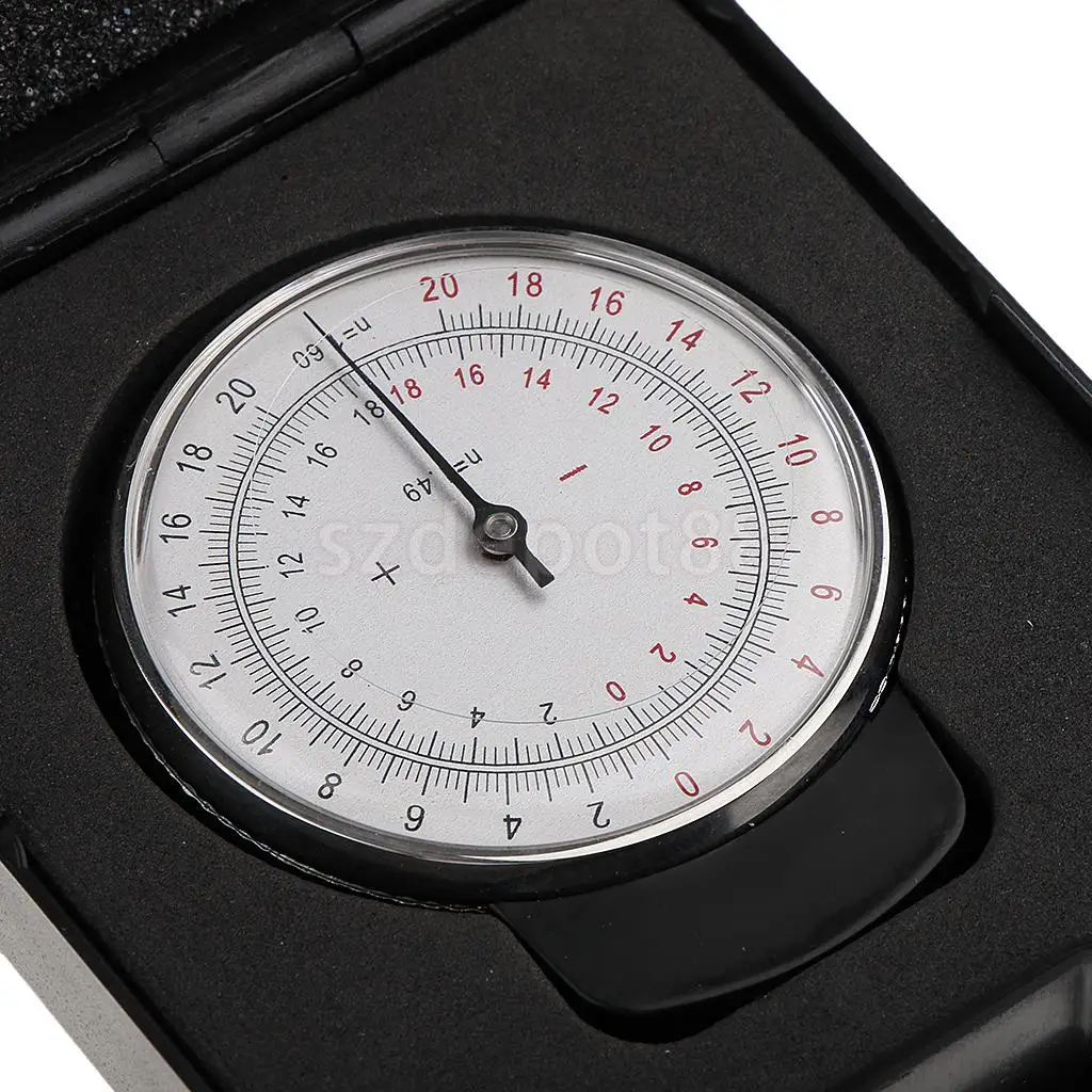  Metal Professional Ophthalmic Lens Clock Base Curve Optician Lens Curvature Measure Gauge + Box Case for Eyeglasses Stores