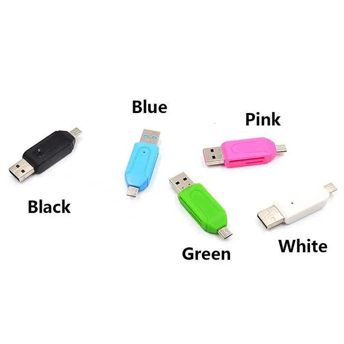USB 2,0 OTG кардридер Micro USB SD/TF кардридер SD/TF для дома, путешествий, офиса и т. д. адаптер для телефонов/ПК
