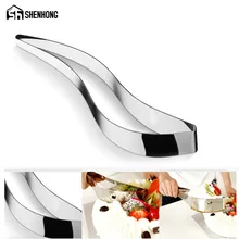 Нож для торта из нержавеющей стали, режущее лезвие для пирога, нож для резки хлеба и масла, приспособления для выпечки, силиконовая кулинарная лопатка, форма