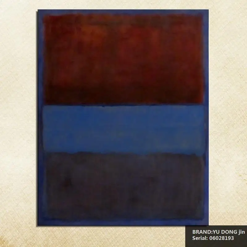 Классическая картина маслом Mark Rothko Still life рисование искусство спрей холст без