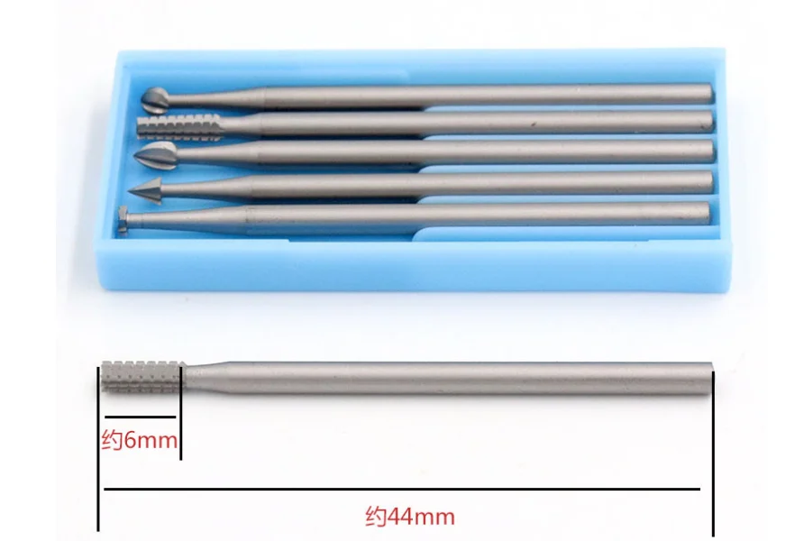 Стоматологическая вольфрамокарбидные буры 6 шт./кор.(6 модель в расчете на коробку) dia 1,0/1,4/1,8/2,3 мм