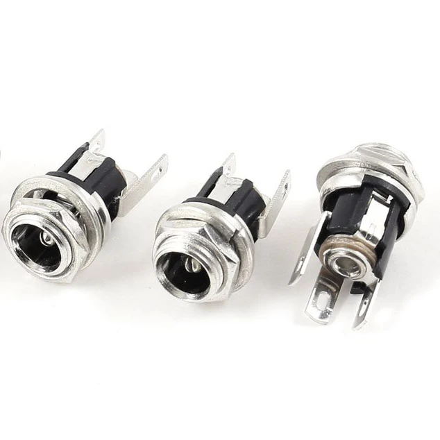 High Quality 5 Pcs 5.5mmx2.1mm DC Power Jack Socket Female