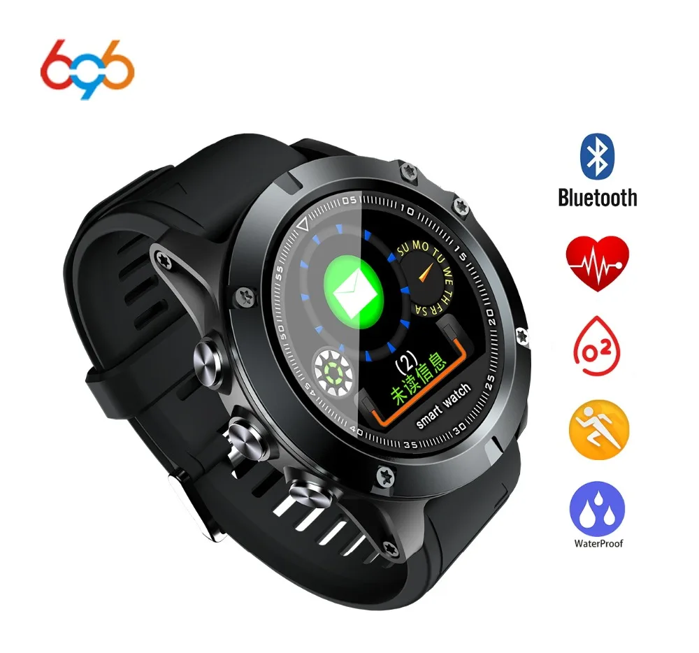 696 L11 спортивные smart watch сердечный ритм измерять кровяное давление фитнес будильник IP68 водонепроницаемый мужские часы для Xiaomi