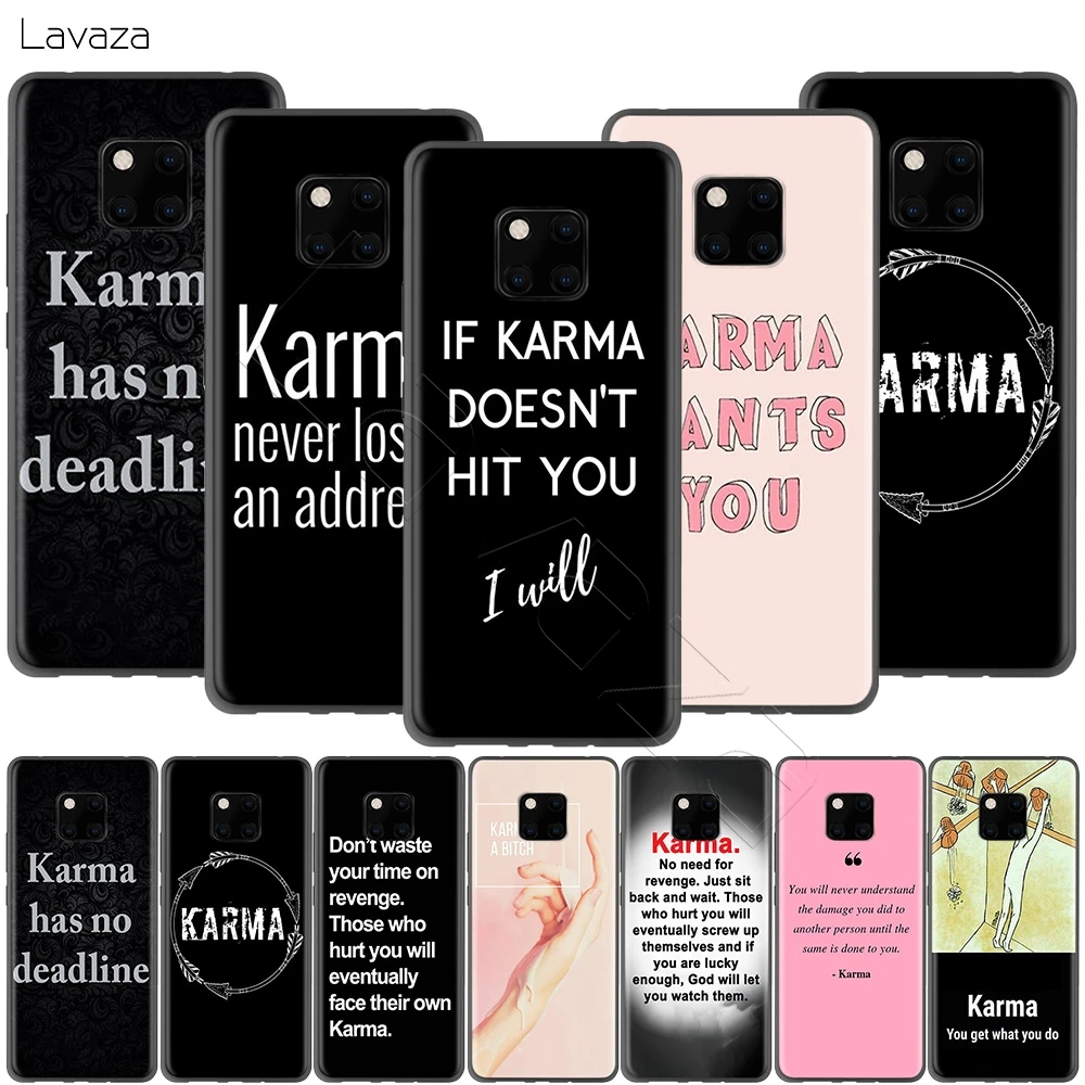 Чехол Lavaza If Karma't Kill You для Huawei P30 P20 P10 P9 P8 Mate 20 10 Pro Lite P Smart 2017 | Мобильные телефоны и