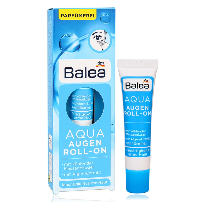 Germany Balea Aqua Roll On Eye Cream Seaweed Extract Refreshing VE Gel