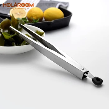 

Durable Stainless Steel Food Tongs Multifunctional Barbecue Steak Salad Clamp Practical Seaweed Bread Meat Clip Kitchen Tool