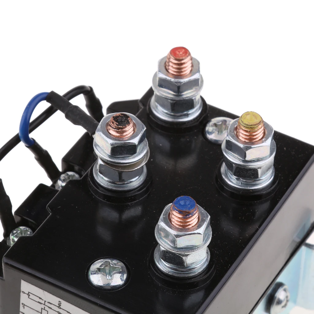 DC 12V Heavy Duty Winch Solenoid Relay Upgrade Equiv 200 Amps Recovery Larger Contact Faces / Faster Contact Closure