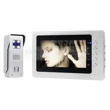 DIYSECUR 7 “TFT LCD Monitor de Vídeo en Color Teléfono de La Puerta Timbre de La Cámara Sistema de Intercomunicación Casa