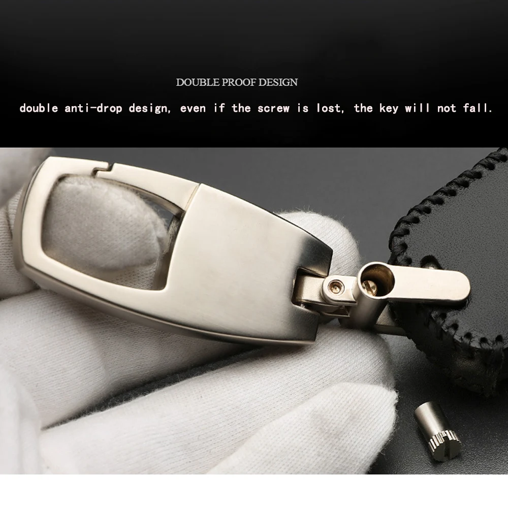 Для hyundai Santa Fe 2013 автомобильный Стайлинг авто ключ чехол из натуральной кожи дистанционный ключ чехол Аксессуары