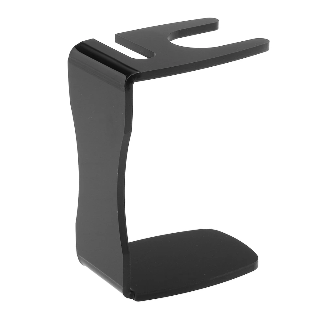 Premium Shaving Brush Holder Razor Stands Salon Arcylic Drip Stand For Men Mug Black | Красота и здоровье