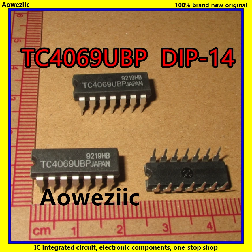 

10Pcs/Lot TC4069UBP TC4069 4069 DIP-14 Hex Inverter IC New Original Product