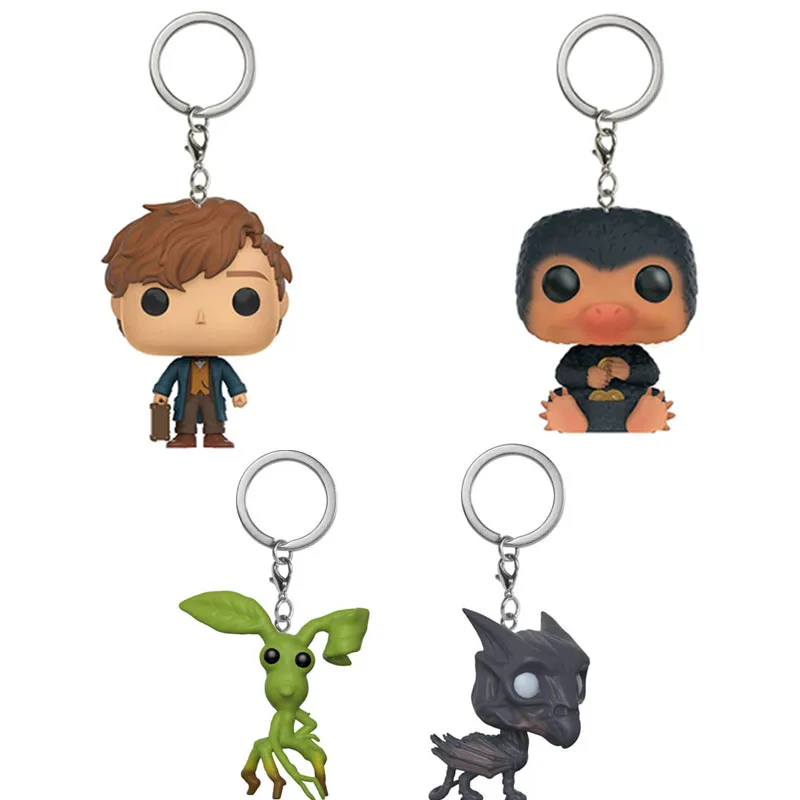 

Fantastic Beasts Keychain Where to Find Them Niffler Newt Scamander Pickett Thestral Model Figure Toy Doll Gift Hot Selling Keys