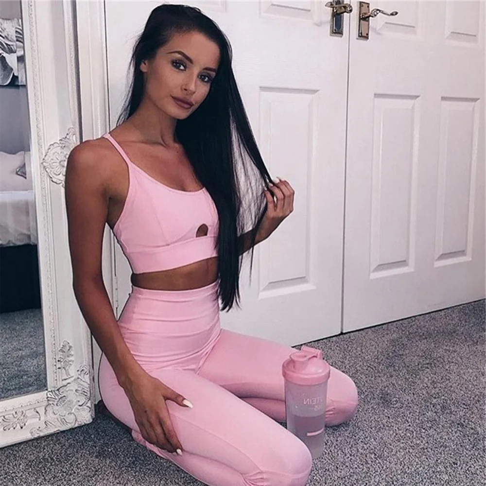 Комплект из 2 предметов женский спортивный комплект с бюстгальтером и брюками