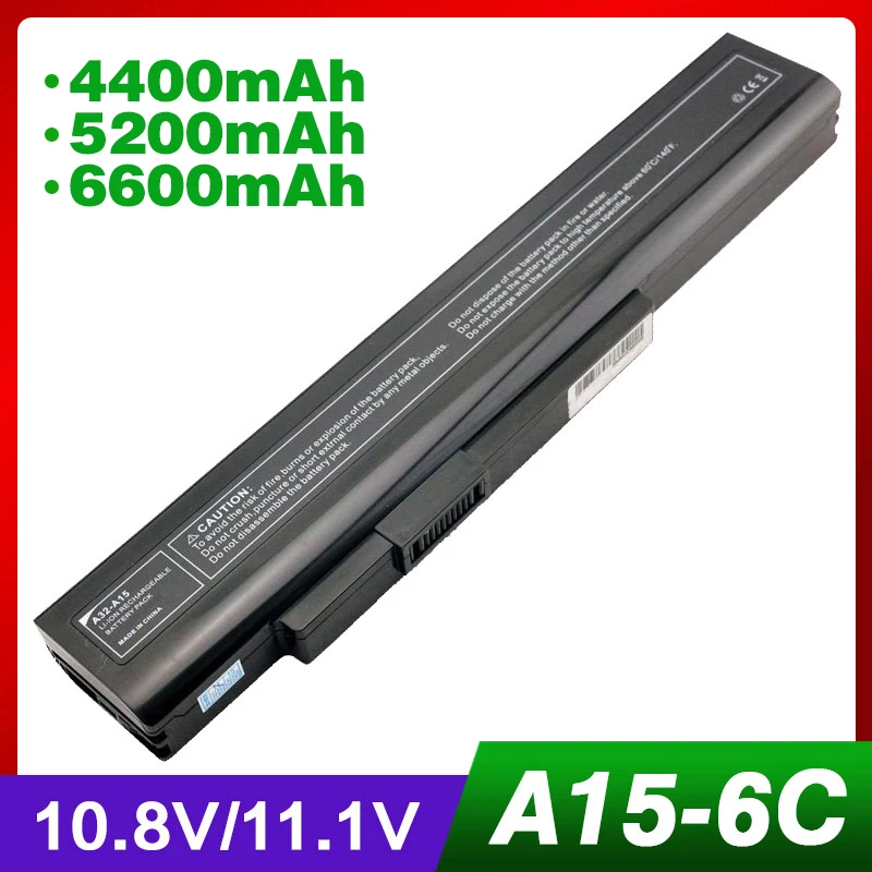 

Laptop Battery For MSI A6400 CR640 CR640MX CR640X CX640 CX640X Q2532N DNS 142750 153734 157296 A32-A15 A41-A15 A42-A15 A42-H36