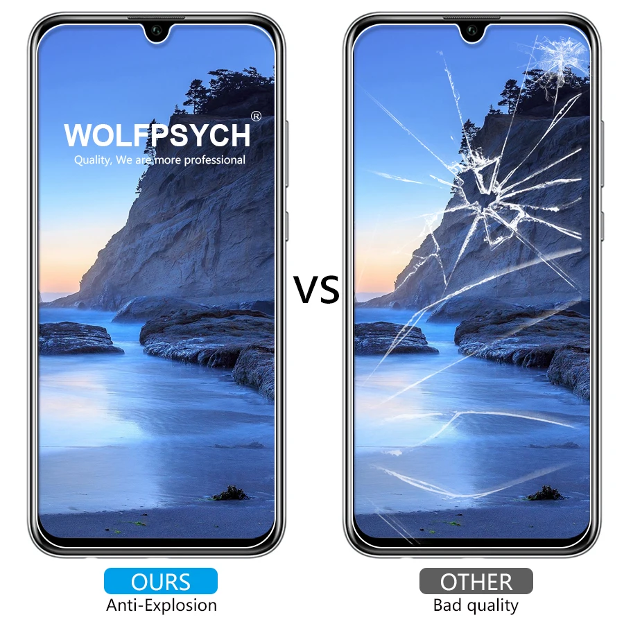 WOLFPSYCH 2 шт./лот не полное покрытие закаленное стекло для huawei Honor 10 Lite экран