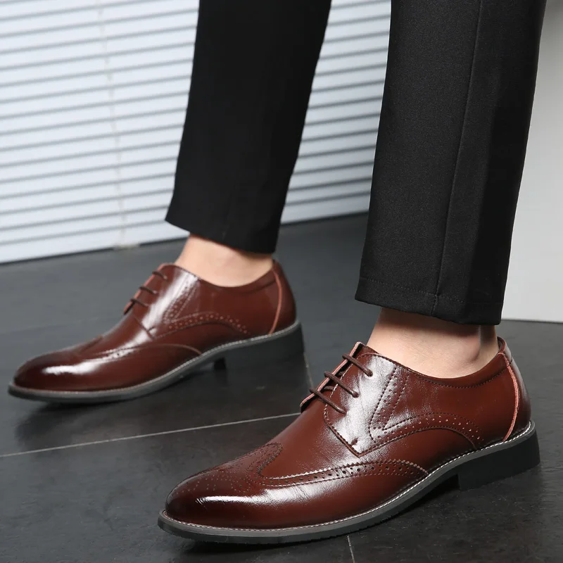 DXKZMCM Men Formal Business Men leather Dress office Shoes Men ...