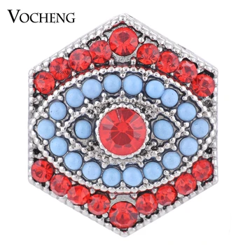 

10PCS/Lot Wholesale Vocheng Snap Charms 18mm 3 Colors Bling Button Jewelry Vn-1304*10 Free Shipping