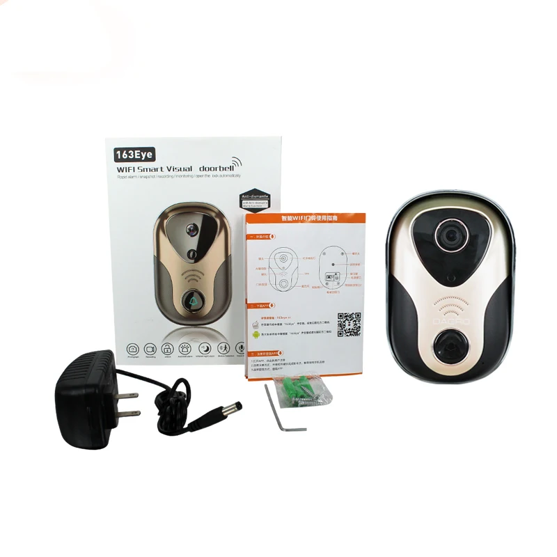 HD 720P Mini Wifi Doorbell Camera Two Way Audio 2.8mm Wireless Door Bell Ring IP Camera Motion Alarm Easy to Install3