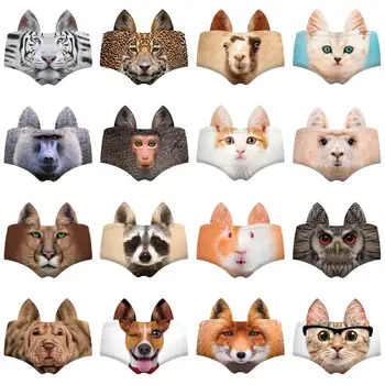 

LEIMOLIS Cat dog Tiger Animal funny print sexy ear panties female kawaii Lovely underwear push up briefs women lingerie thongs