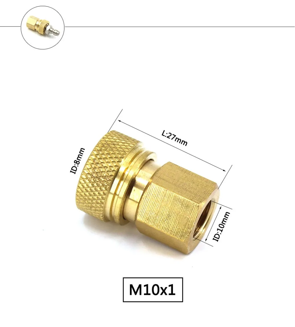 PCP Airforce Пейнтбол из нержавеющей стали двойной конец штекер M10x1 женский быстроразъемный воздушный запасной СОЕДИНИТЕЛЬ НАБОР
