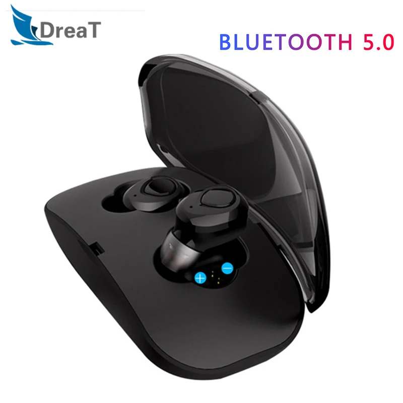 

Bluetooth 5.0 Earphones Headsets X18s TWS Stereo Sweatproof Wireless Sports Earbuds With CVC 6.0 Microphone for Iphone Android