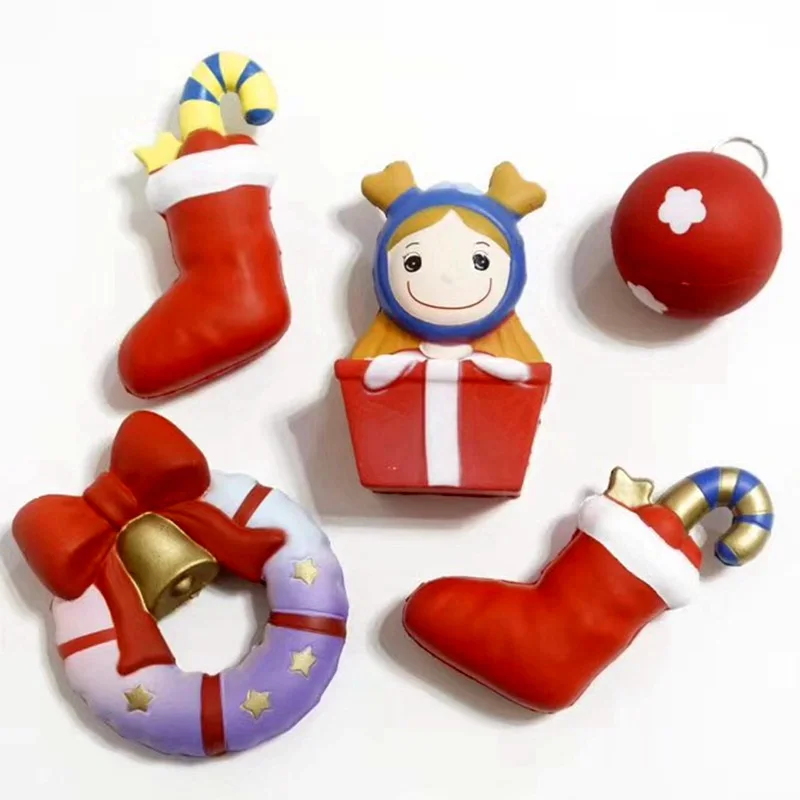 

Squishy Christmas Set Antistress Slow Rebound Chancellory Toys Scent Toys Kids Children Decompression Squishies Novelty Toy PU