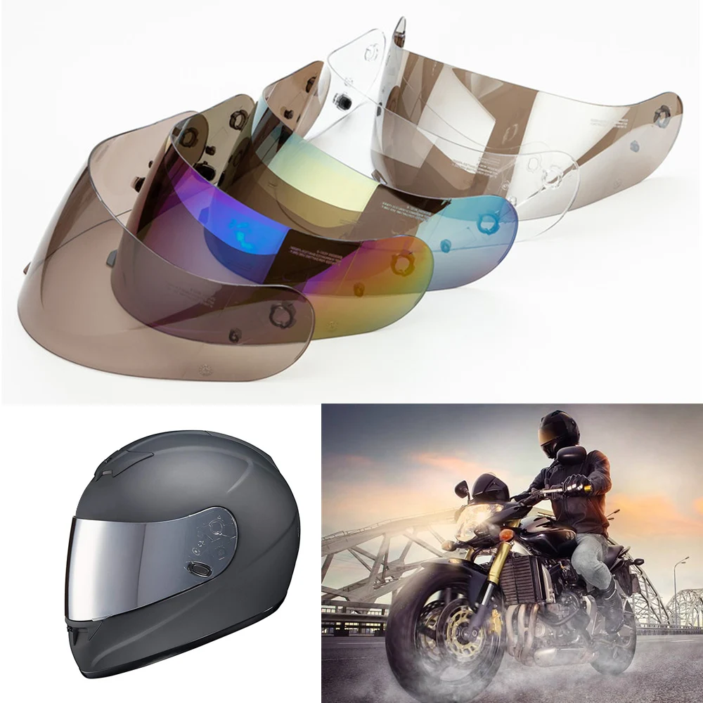 Motorcycle Bike Helmet Shield Visor Full Face with Pinlock Pins