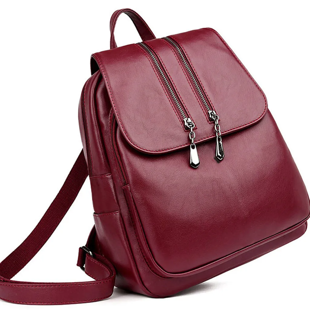 Модный рюкзак для путешествий, корейский женский рюкзак для отдыха, Студенческая школьная сумка, мягкая женская сумка из искусственной кожи высокого качества