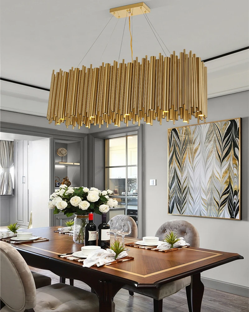 Tubo da Liga de Alumínio Itália Design Ouro Delightfull Brubeck Lustre Suspensão Luminária Lâmpada Projeto Moda 20 Itália design ouro delightfull brubeck lustre tubo