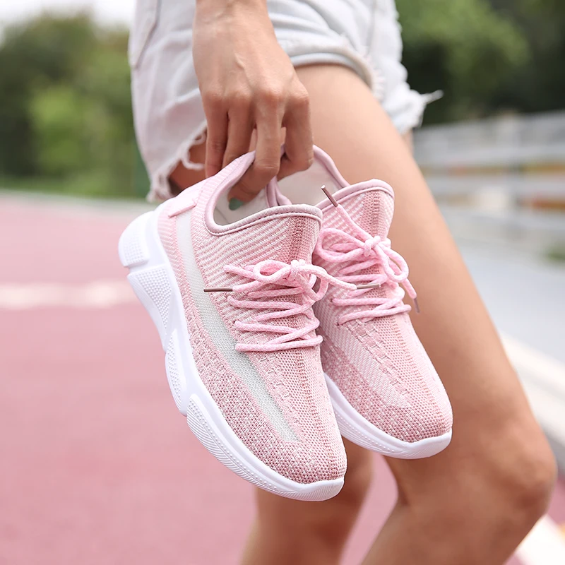 

Basket Femme 2019 Women High Quality Casual Shoes Breathable Air Mesh Sneakers Female Vulcanized Shoes Wear Resistant Trainers