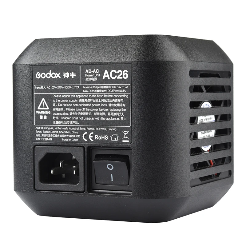 Godox AC-26 AC блок питания адаптер с кабелем для AD600PRO