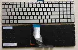 Новый для HP Pavilion 15-aw032ur 15-aw009ax 15-aw053nr 15-aw057nr 15-aw068nr 15-aw054sa 15-aw083sa США серебро клавиатура с подсветкой