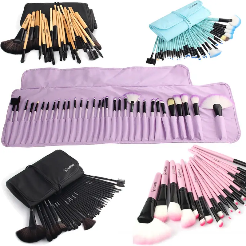 Online VANDER 32 Pcs Makeup Brush Set W Bag Yayasan Bayangan Mata Lipstik Powder Brushes Kosmetik membuat Sikat pincel maquiagem