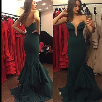 

Stretch Strain Prom Gown Long Sexy Mermaid Evening Dress for Wedding Party