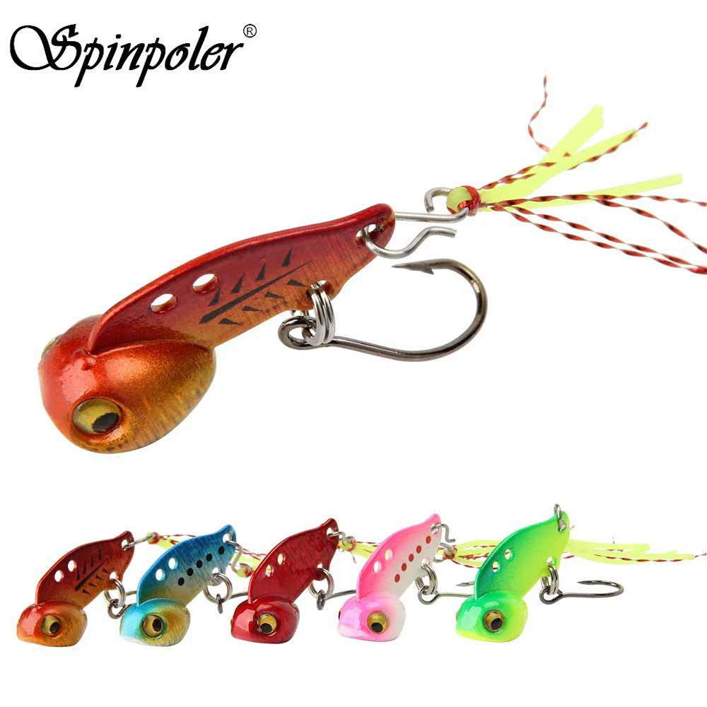 

Spinpoler Mini Vib Vibration Crankbait 2Pcs 3g/5g Hard Metal VIB Blade Baits Fishing Lures Wobbler Bass Fishing Bait