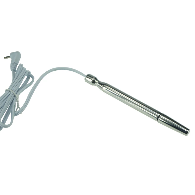 Electro shock wave physical therapy device stainless steel urethral sound penis dilator plug massager electric sex toys