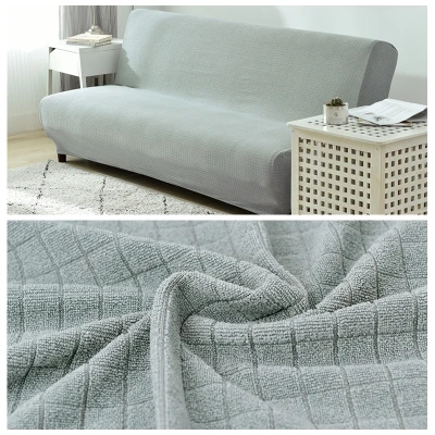 Универсальный чехол для дивана-кровати без подлокотника, Полностью покрывающий ткань - Цвет: moon silver cover