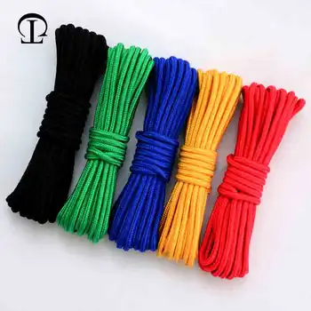 

10m 4-7mm braided nylon rope Polypropylene rope climbing boat yacht sailing line pulley rope Clothesline Survival Parachute Cord