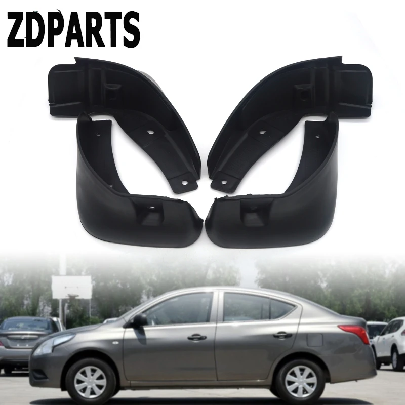 ZDPARTS Car Front Rear Mudguards For Nissan Versa Sedan 2012 2013 2014