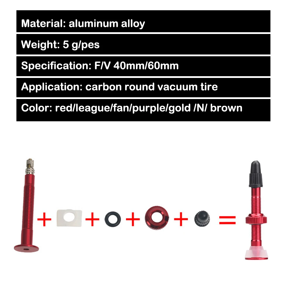 Bolany 1 пара расширитель для велосипеда клапаны F/V 40 мм/60 мм алюминиевый MTB дорожный велосипед вакуумные трубки сердечники клапанов для бескамерных шин велосипед аксессуары
