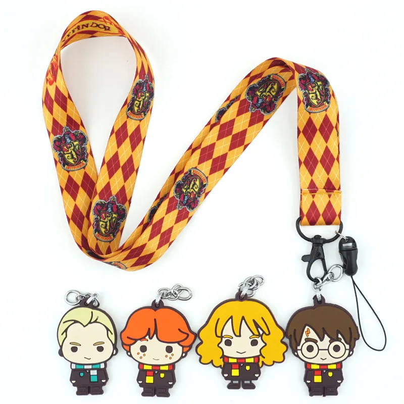 

Hogwarts School Gryffindor Neck Straps Lanyard Charms Cell Phone Rope ID Card Badge Holder Keychain Pendant Cosplay Accessories