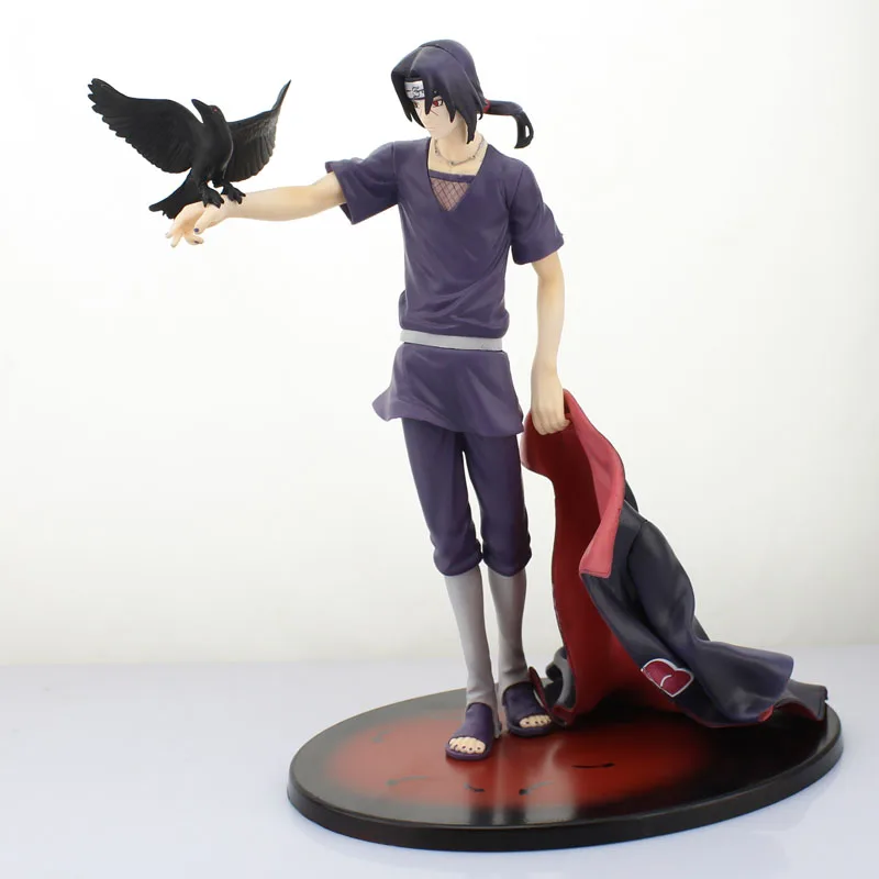 

Free Shipping 9" Naruto Shippuden Anime Uchiha Itachi with Crow Boxed 23cm PVC Action Figure Collection Model Doll Toys Gift