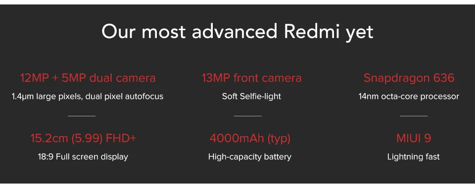 Global Rom Xiaomi Redmi Note 5 4GB RAM 64GB ROM Snapdragon 636 Octa Core Dual Camera 12MP+5MP Full Screen Moblie Phone (2)