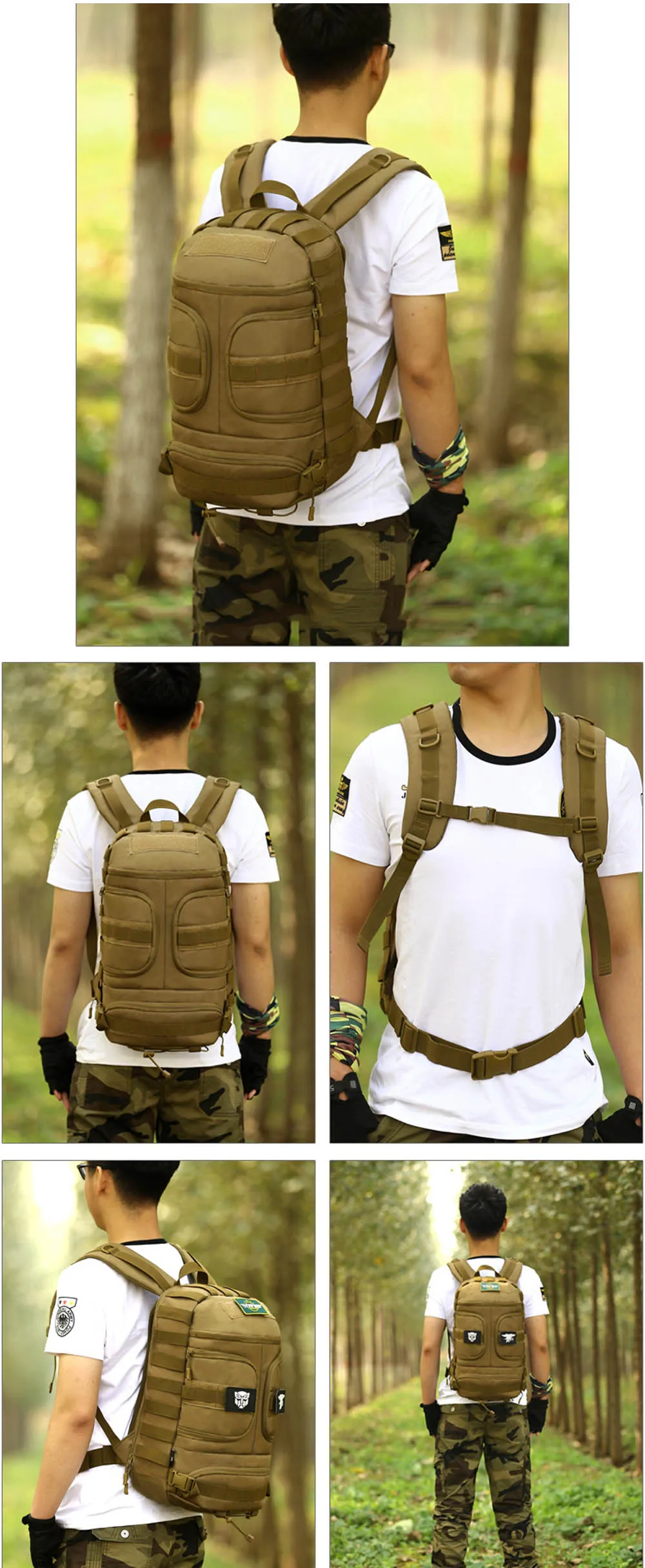 Protector Plus 35L Outdoor Sport Military Tactical Climbing Mountaineering Backpack Camping Hiking Trekking Travel outdoor Bag (36)