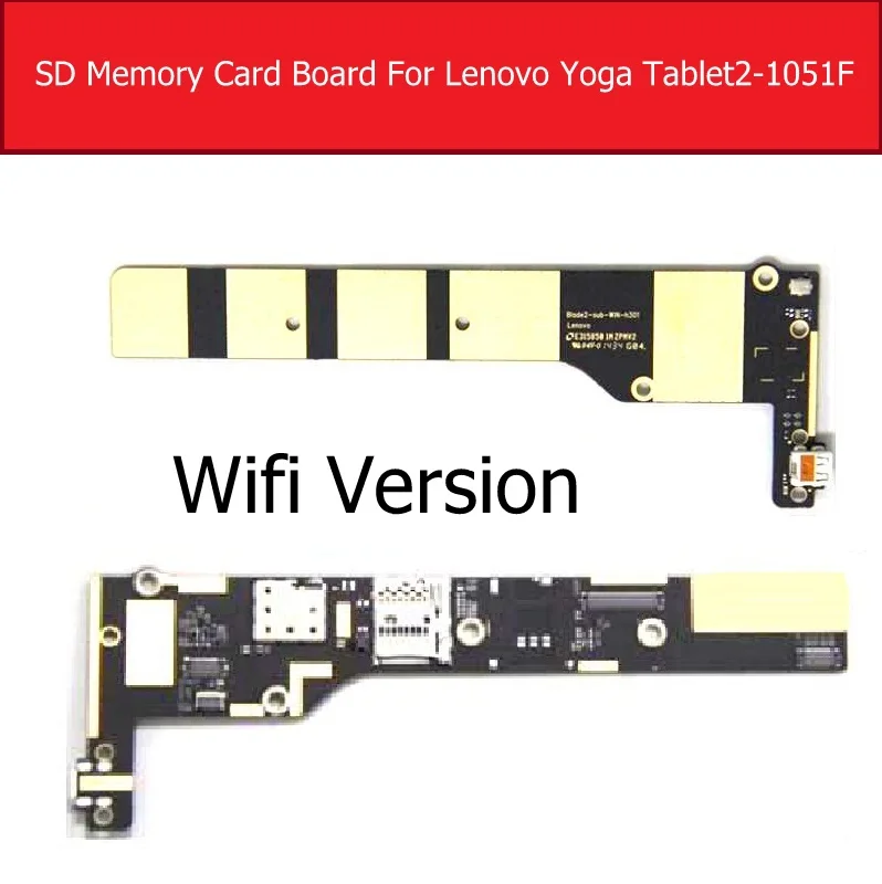 Подлинная wifi версия SD карта памяти адаптер плата для Lenovo YOGA tablet 2 1051F Blade2 10W TF кард