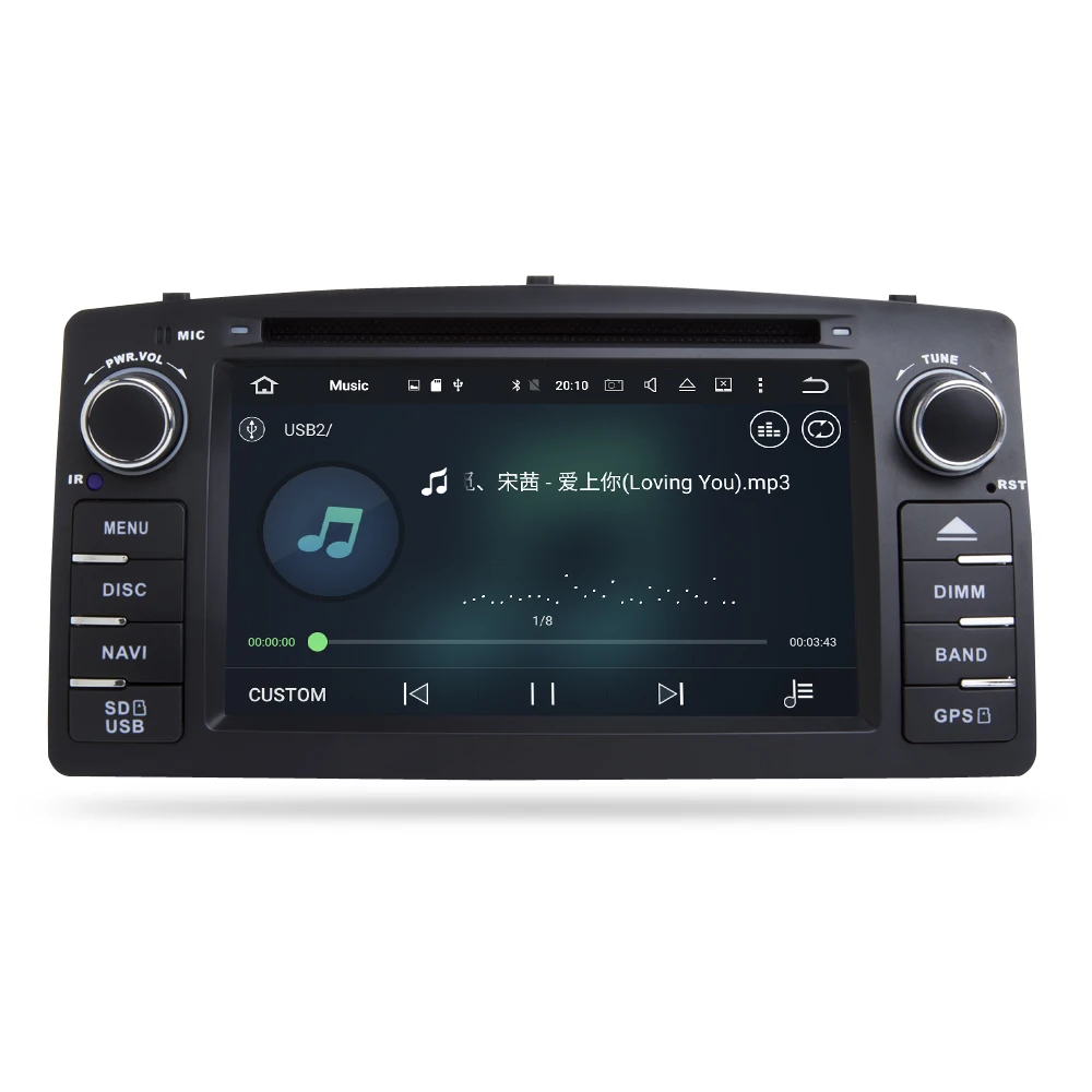 Flash Deal HD Android 9.0 Car Stereo For Toyota Corolla E120 BYD F3 GPS RADIO Stereo Car dvd Navigation Multimedia Unit 18