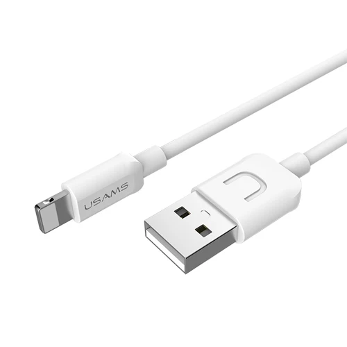 Для iPhone 7 кабель USB USAMS 2A быстрее Зарядное устройство кабель для iPhone 7 Дата кабель свет USB кабель - Цвет: White