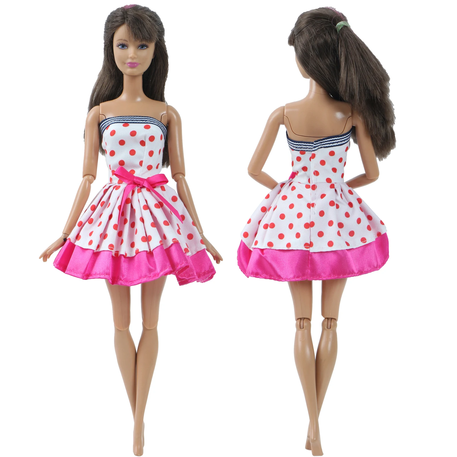 Модное платье куклы ручной работы для куклы Барби, повседневная одежда, наряд для свиданий, юбка, короткое платье, аксессуары для кукольной одежды, игрушка