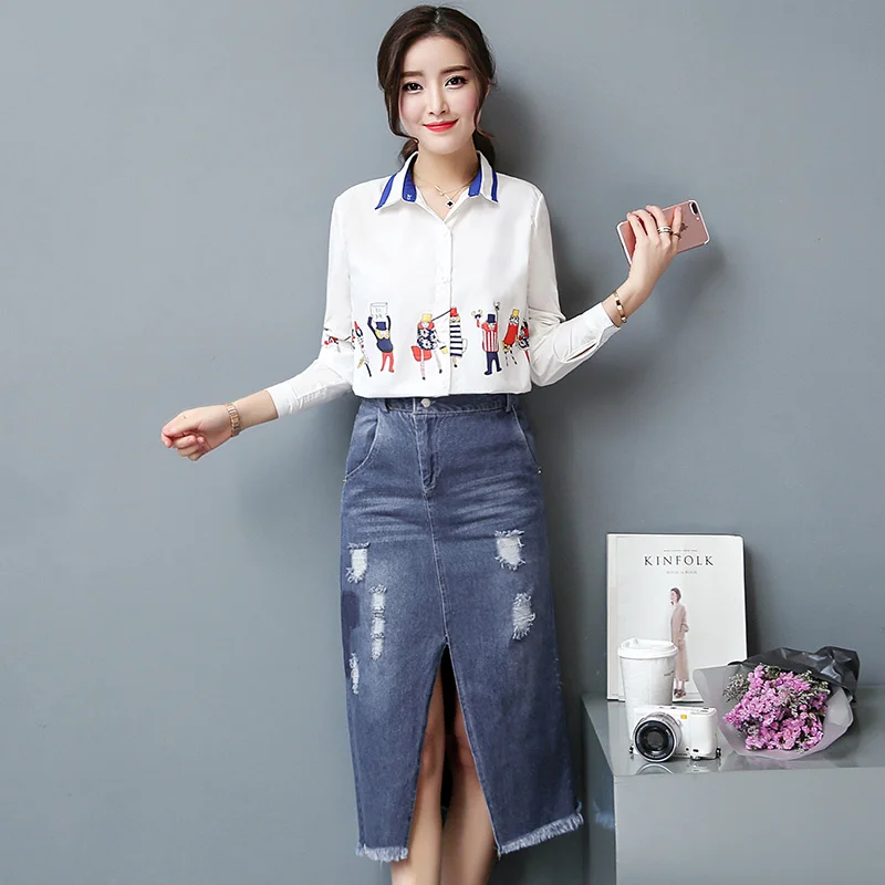 korean maong skirt